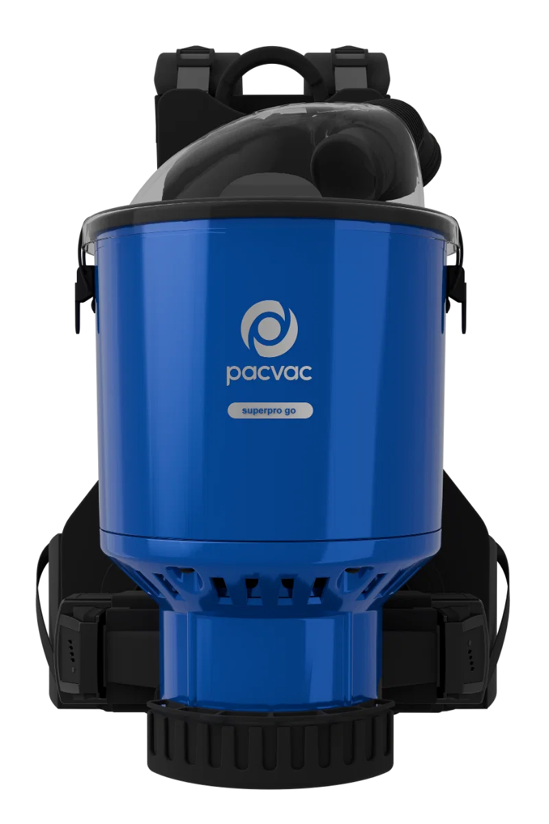 Pacvac Superpro Go Backpack Vacuum Battery operated